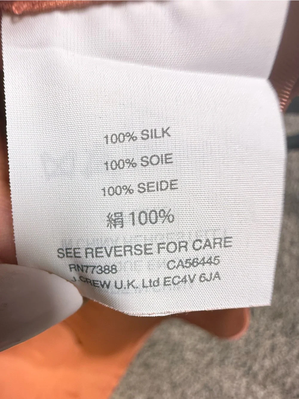 J. Crew 100% Silk Top